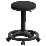 English Elm Commercial Grade Ergonomic Stool with Foot Ring