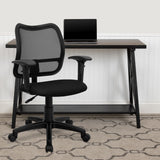 Commercial Grade Mid-Back Mesh Swivel Task Office Chair with Adjustable Arms