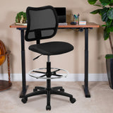 Commercial Grade Mid-Back Mesh Drafting Chair