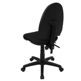 English Elm Commercial Grade Mid-Back Fabric Multifunction Swivel Ergonomic Task Office Chair with Adjustable Lumbar Support