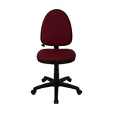 English Elm Commercial Grade Mid-Back Fabric Multifunction Swivel Ergonomic Task Office Chair with Adjustable Lumbar Support