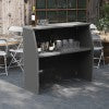 English Elm Commercial Grade 4' Slate Laminate Foldable Bar - Portable Event Bar