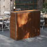 English Elm Commercial Grade 4' Laminate Foldable Bar - Portable Event Bar