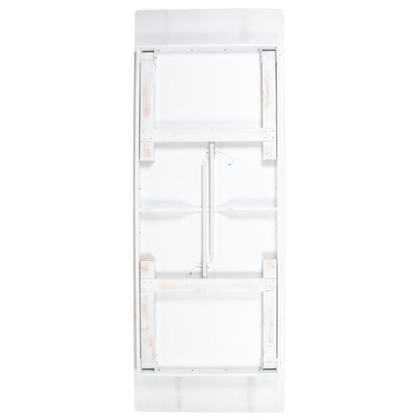 English Elm Commercial Grade Series 9' x 40" Rectangular Solid Pine Folding Farm Table