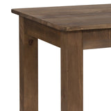 English Elm Commercial Grade 46" x 30" Rectangular Solid Pine Farm Dining Table