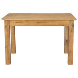 English Elm Commercial Grade 46" x 30" Rectangular Antique Rustic Solid Pine Farm Dining Table