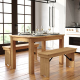 Pine Farm Dining Table - Rustic, 46