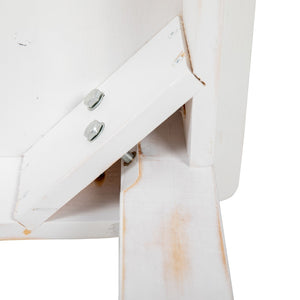 English Elm Commercial Grade Series 46" x 30" Rectangular Solid Pine Farm Dining Table