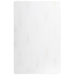 English Elm Commercial Grade Series 46" x 30" Rectangular Solid Pine Farm Dining Table