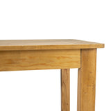 English Elm Commercial Grade 60" x 38" Rectangular Solid Pine Farm Dining Table