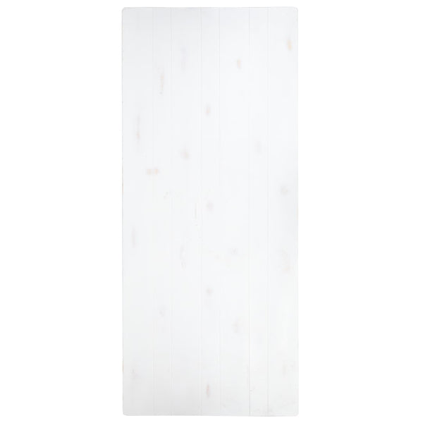 English Elm Commercial Grade Series 8' x 40" Rectangular Solid Pine Folding Farm Table