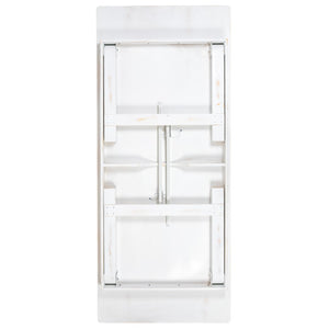 English Elm Commercial Grade Series 8' x 40" Folding Farm Table and Four 40.25"L Bench Set