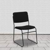 500 lb. Capacity Fabric Stacking Chair - Commercial Grade, Sled Base - Versatile for Different Settings