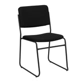 English Elm Commercial Grade Series 500 lb. Capacity High Density Fabric Stacking Chair with Sled Base