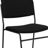 English Elm Commercial Grade Series 500 lb. Capacity High Density Fabric Stacking Chair with Sled Base