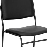 English Elm Commercial Grade Series 500 lb. Capacity High Density Vinyl Stacking Chair with Sled Base