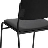 English Elm Commercial Grade Series 500 lb. Capacity High Density Vinyl Stacking Chair with Sled Base