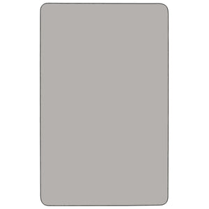 English Elm Commercial Grade 24''W x 48''L Rectangular Grey HP Laminate Activity Table - Standard Height Adjustable Legs