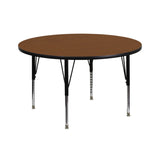 42'' Round HP Laminate Activity Table - Adjustable Height, Commercial Grade