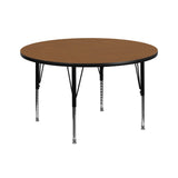 42'' Round Activity Table - Thermal Laminate, Adjustable Height Legs