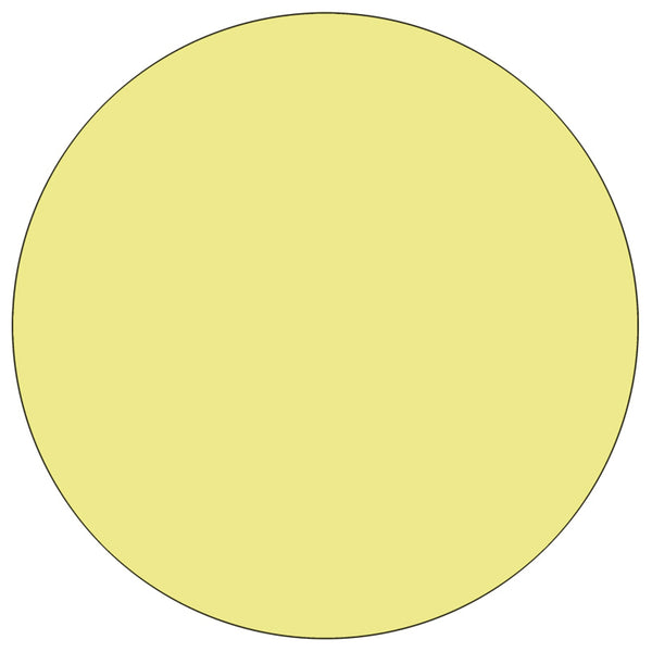 English Elm Commercial Grade Mobile 42'' Round Thermal Laminate Activity Table - Height Adjustable Short Legs