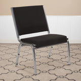 Bariatric Medical Reception Chair, 1000 lb. Capacity, Commercial Grade, Black Fabric