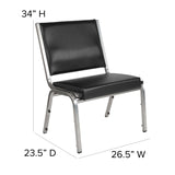 English Elm Commercial Grade Series 1000 lb. Rated Antimicrobial Vinyl Bariatric Medical Reception Chair