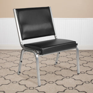 English Elm Commercial Grade Series 1000 lb. Rated Antimicrobial Vinyl Bariatric Medical Reception Chair