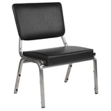 English Elm Commercial Grade Series 1000 lb. Rated Antimicrobial Vinyl Bariatric Medical Reception Chair with 3/4 Panel Back