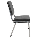 English Elm Commercial Grade Series 1000 lb. Rated Antimicrobial Vinyl Bariatric Medical Reception Chair with 3/4 Panel Back