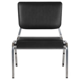 English Elm Commercial Grade Series 1000 lb. Rated Antimicrobial Vinyl Bariatric Medical Reception Chair with 3/4 Panel Back