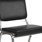 English Elm Commercial Grade Series 1000 lb. Rated Antimicrobial Vinyl Bariatric Medical Reception Chair with 3/4 Panel Back