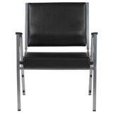 English Elm Commercial Grade Series 1000 lb. Rated Antimicrobial Vinyl Bariatric Medical Reception Arm Chair