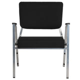 English Elm Commercial Grade Series 1000 lb. Rated Antimicrobial Fabric Bariatric Medical Reception Arm Chair with 3/4 Panel Back