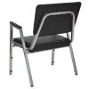 English Elm Commercial Grade Series 1000 lb. Rated Antimicrobial Vinyl Bariatric Medical Reception Arm Chair with 3/4 Panel Back