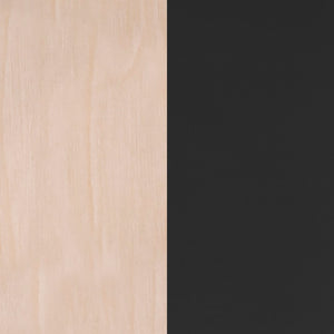 English Elm Commercial Grade Commercial Barstool with 500 LB. Capacity Steel Frame, Natural Birch Finish Wooden Boomerang Back, and Vinyl Seat