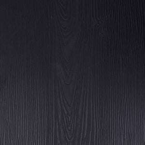 English Elm Commercial Grade 30'' High Clear Coated Indoor Barstool with Back and Black Poly Resin Wood Seat