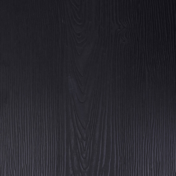 English Elm Commercial Grade 30'' High Clear Coated Indoor Barstool with Back and Black Poly Resin Wood Seat