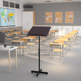 Commercial Grade Adjustable Height Metal Lectern