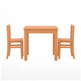 English Elm Commercial Grade Kids Solid Wood Table and Chair Set for Classroom, Playroom, Kitchen