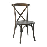 English Elm Commercial Grade Series Stackable Wood Cross Back Chair