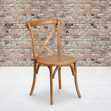 English Elm Commercial Grade Series Stackable Wood Cross Back Chair