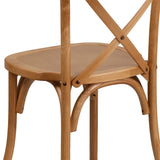 English Elm Commercial Grade Series Stackable Wood Cross Back Chair