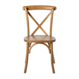 English Elm Commercial Grade Series Stackable Wood Cross Back Chair