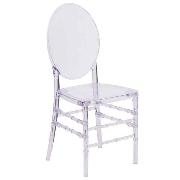 English Elm Commercial Grade Crystal Ice Stacking Florence Chair