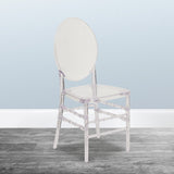 English Elm Commercial Grade Crystal Ice Stacking Florence Chair