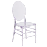 English Elm Commercial Grade Crystal Ice Stacking Florence Chair