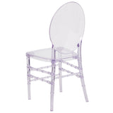 English Elm Commercial Grade Crystal Ice Stacking Florence Chair