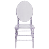 English Elm Commercial Grade Crystal Ice Stacking Florence Chair