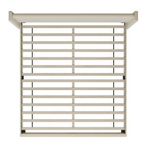 English Elm King Upholstered Platform Bed with Channel Stitched Wingback Headboard, Mattress Foundation with Slatted Supports, No Box Spring Needed,